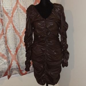 Souvenir Faux Leather Dress 😍🔥